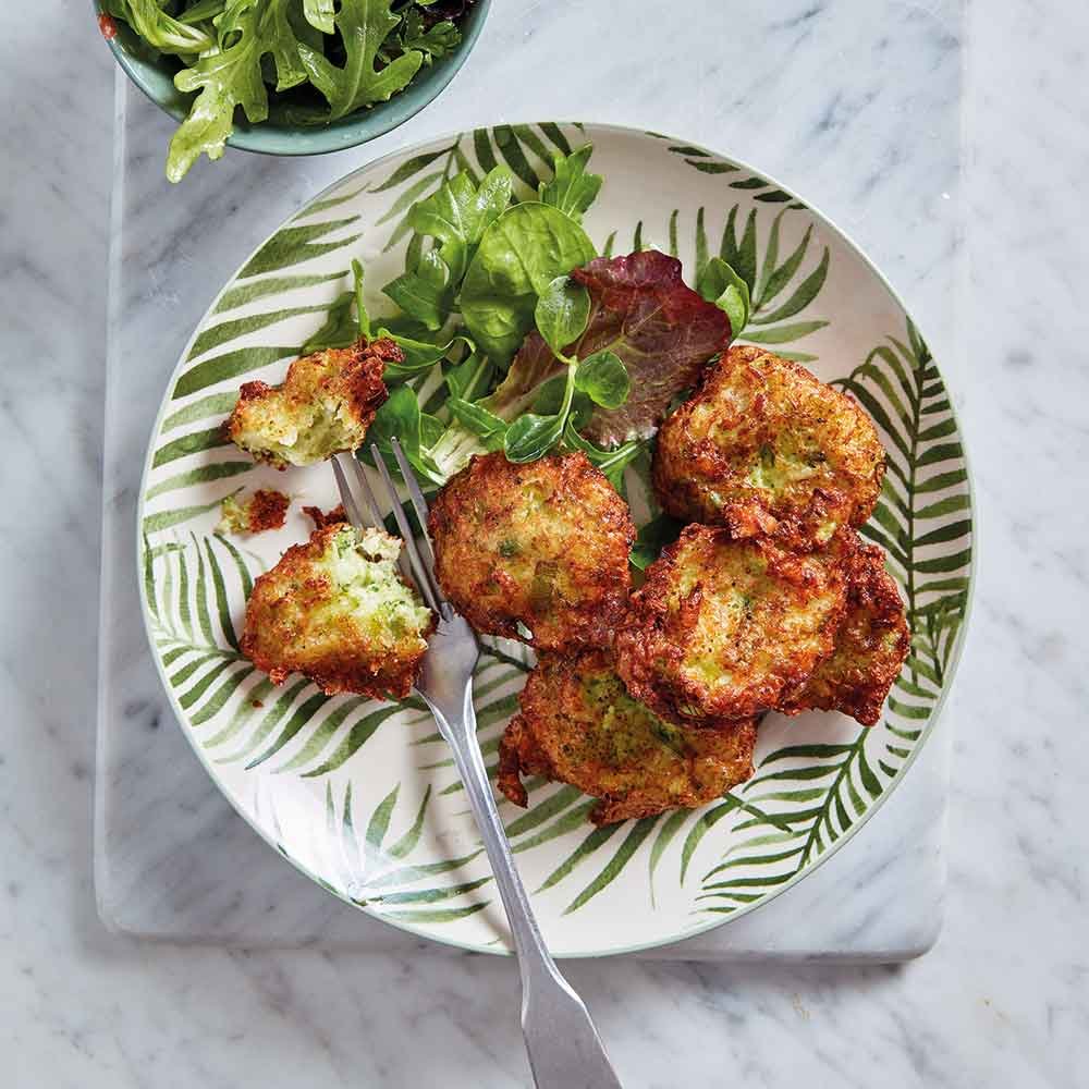 Broccoli Cheese Fritters
 &ndash; Dairy Diary by Collins Debden