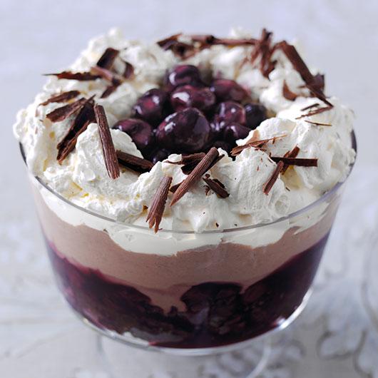 Easy Black Forest Trifle from the Dairy Diary