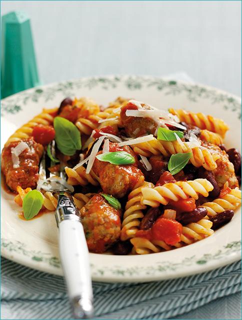 Spicy sausage with pasta recipe