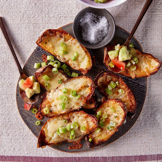 Tex-Mex Skins & Avocado Salsa
