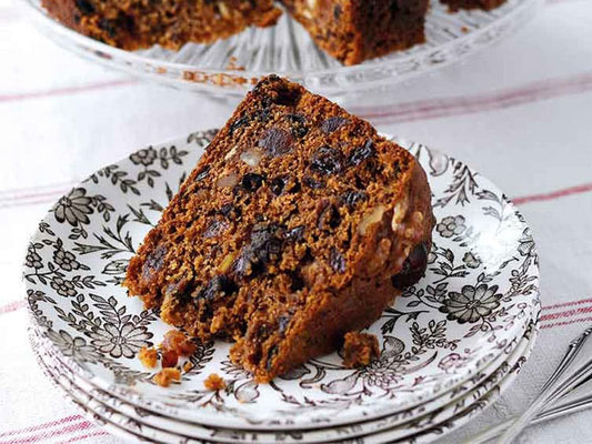 Deliciously Rich & Fruity Boiled Fruit Cake with Decorations