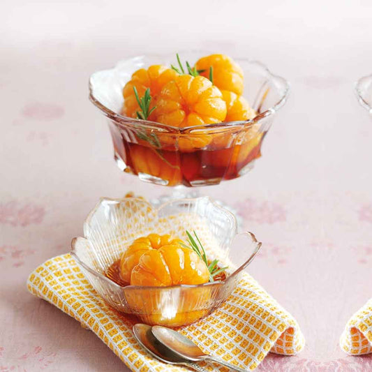 Caramel Clementines with Rosemary