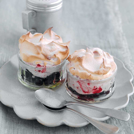 Hot Fruity Meringue Soufflés