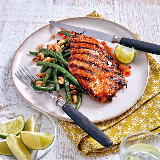 Massaman Thai Chicken with Nutty Green Beans