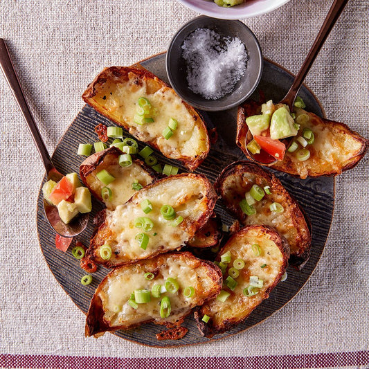 Tex Mex Skins and Avocado Salsa