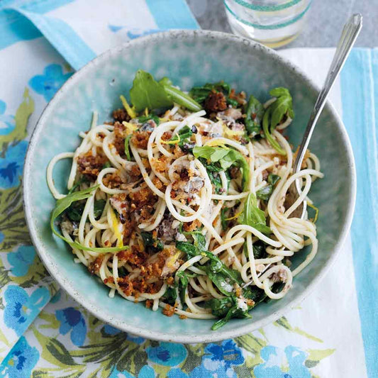 Sardine Spaghetti with Rocket