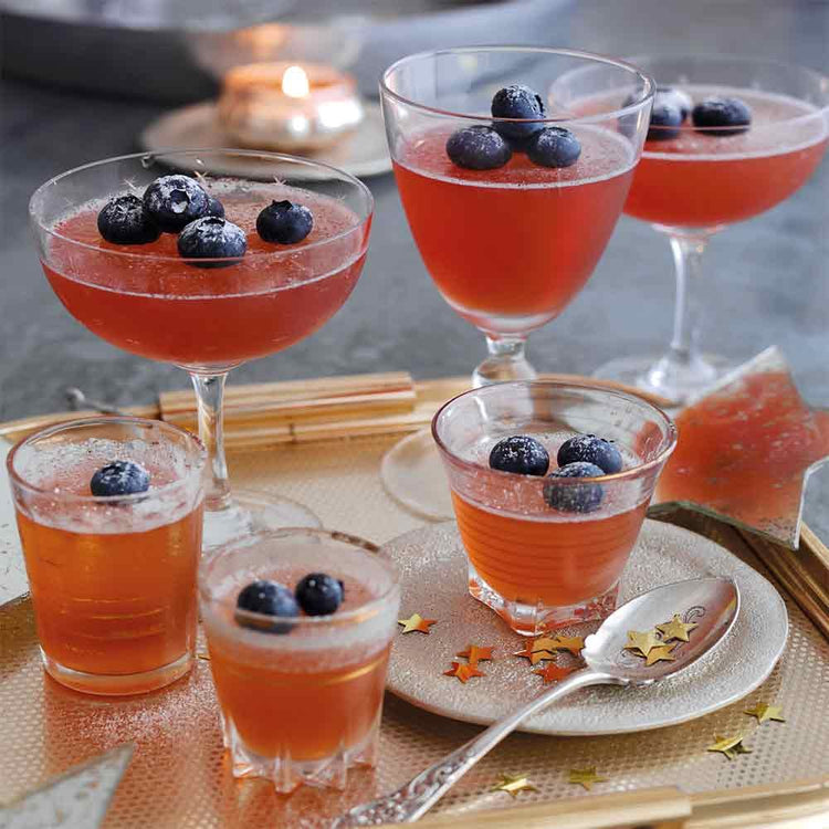 Sparkly Sloe Gin Jellies