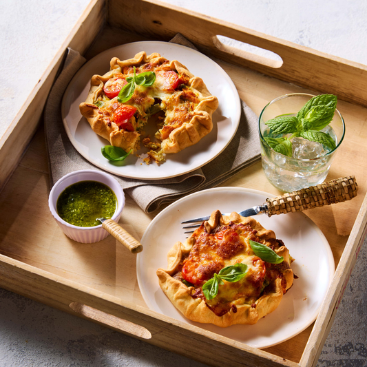 Veggie Pesto Pies