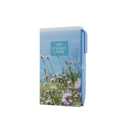 Pocket Diary 2027 & Notebook Set - Coastal Flower