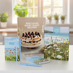 Dairy Diary Set 2027 Coastal Flower & Best Ever Dairy Diary Cookbook Bundle. A cookbook filled with delicious recipes. Ideal for gifting. Perfect For Busy families.