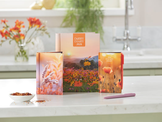 Dairy Diary, Pocket Diary & Notebook Set 2026