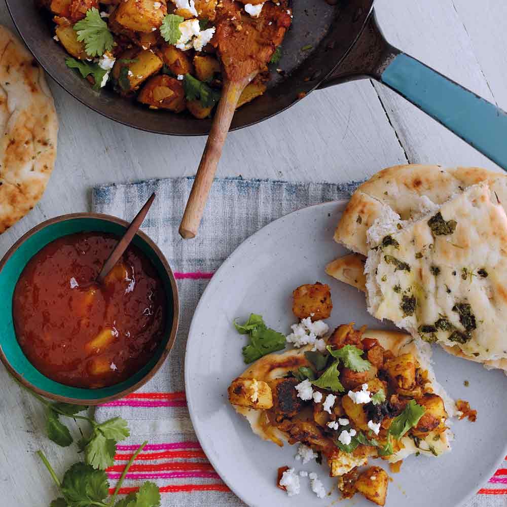 Bombay Butty - Bombay Curry served on fresh naan bread
