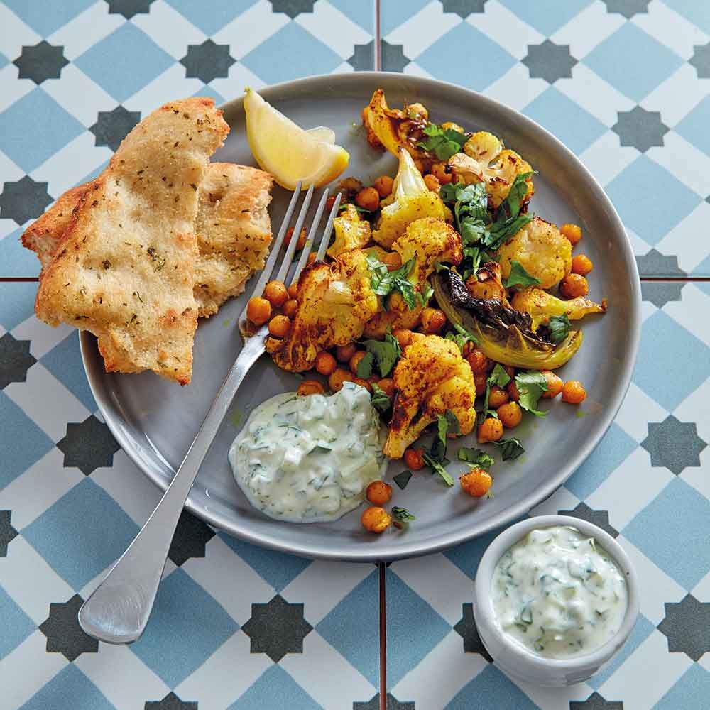 Spiced Cauliflower With Chickpeas