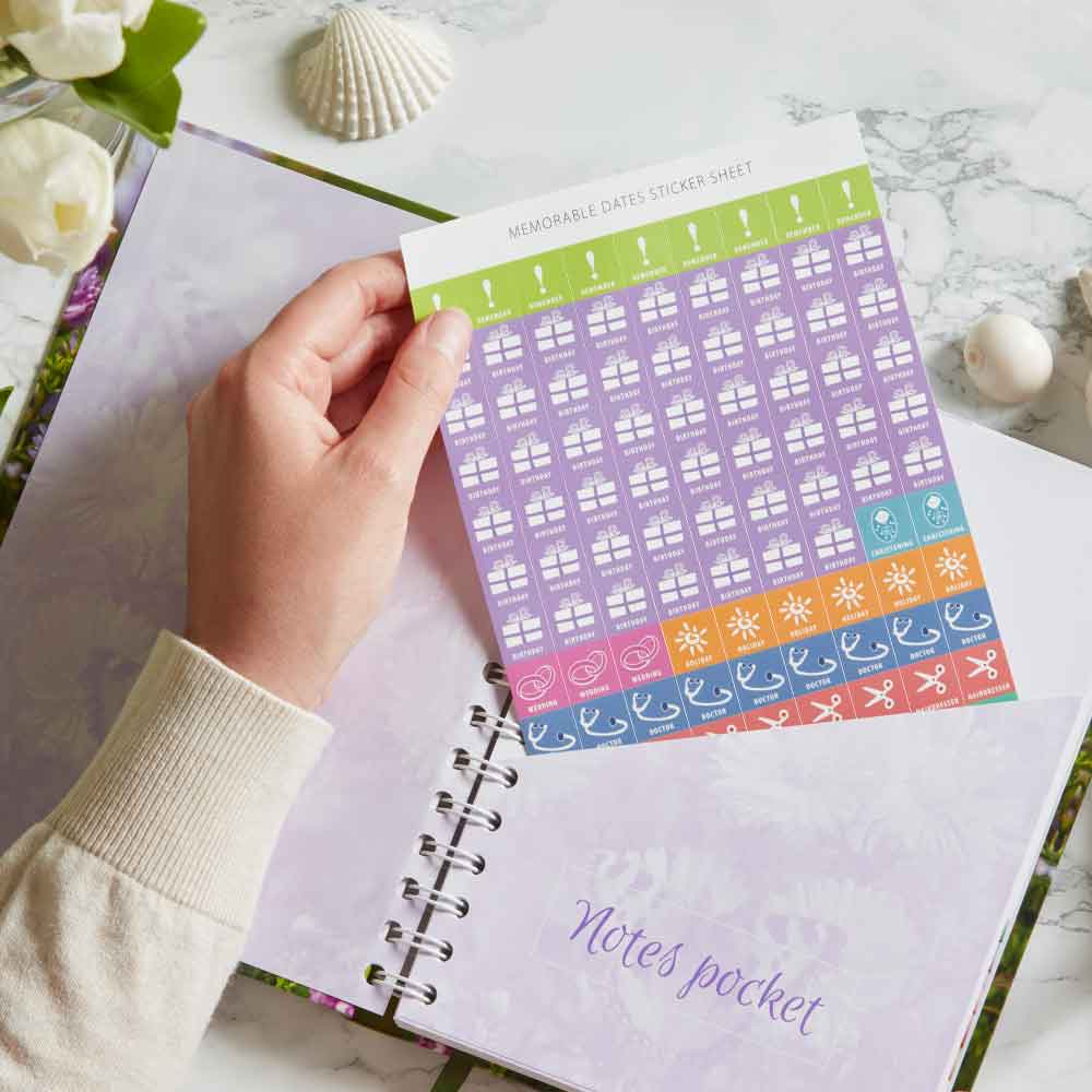 Dairy Diary with stickers I'm notes pocket