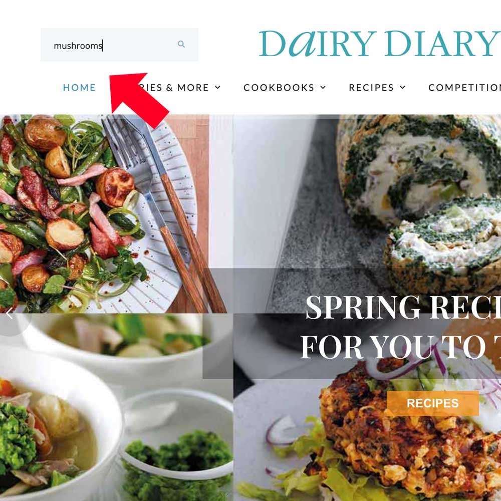 Dairy-Diary-recipe-search Search the Dairy Diary website