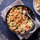 Chicken Leek & Cheddar Crumble