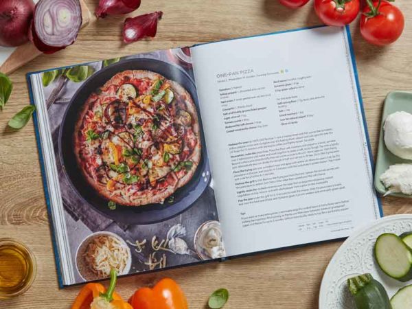 Healthier Comfort Food Cookbook One Pan Pizza