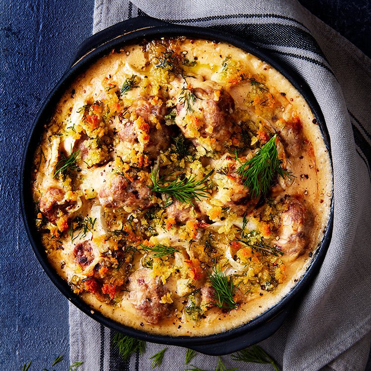 Swedish Meatball Gratin