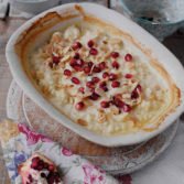 Baked rice pudding