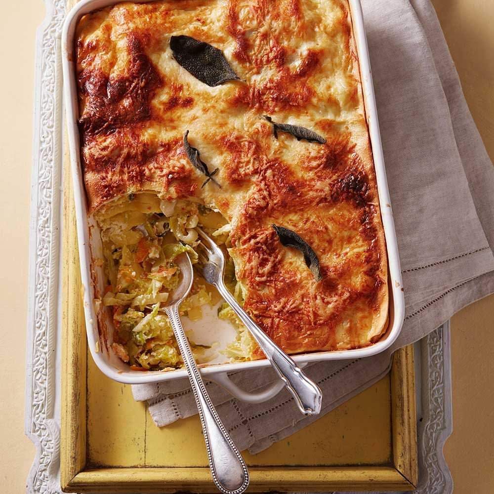 Sage & Onion Cheesy Lasagne by the Dairy Diary